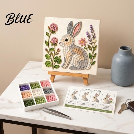 Handmade Home Decor Projects Garden Woodland Mosaic Art Kit DIY Animal Tile Craft Artistic Gift Ideas Beginner Friendly Crafting Project for Adults,