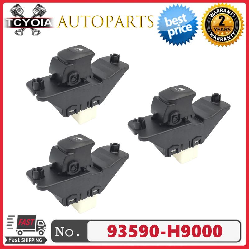 3pcs 93590-H9000 Power Window Single Switches Electronic Automotive Lifter Control Button for KIA Rio