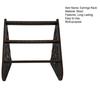Wooden Earrings Storage Rack Strong Load-bearing Multilayer Design Rustic Design Earrings Display Holder Jewelry Organizer
