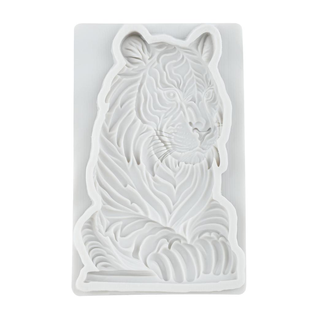 Tiger Silicone Mold Tiger Fondant Molds Cake Decorating Tools Cupcake Topper Candy Sugar Craft Gum Paste Polymer Clay