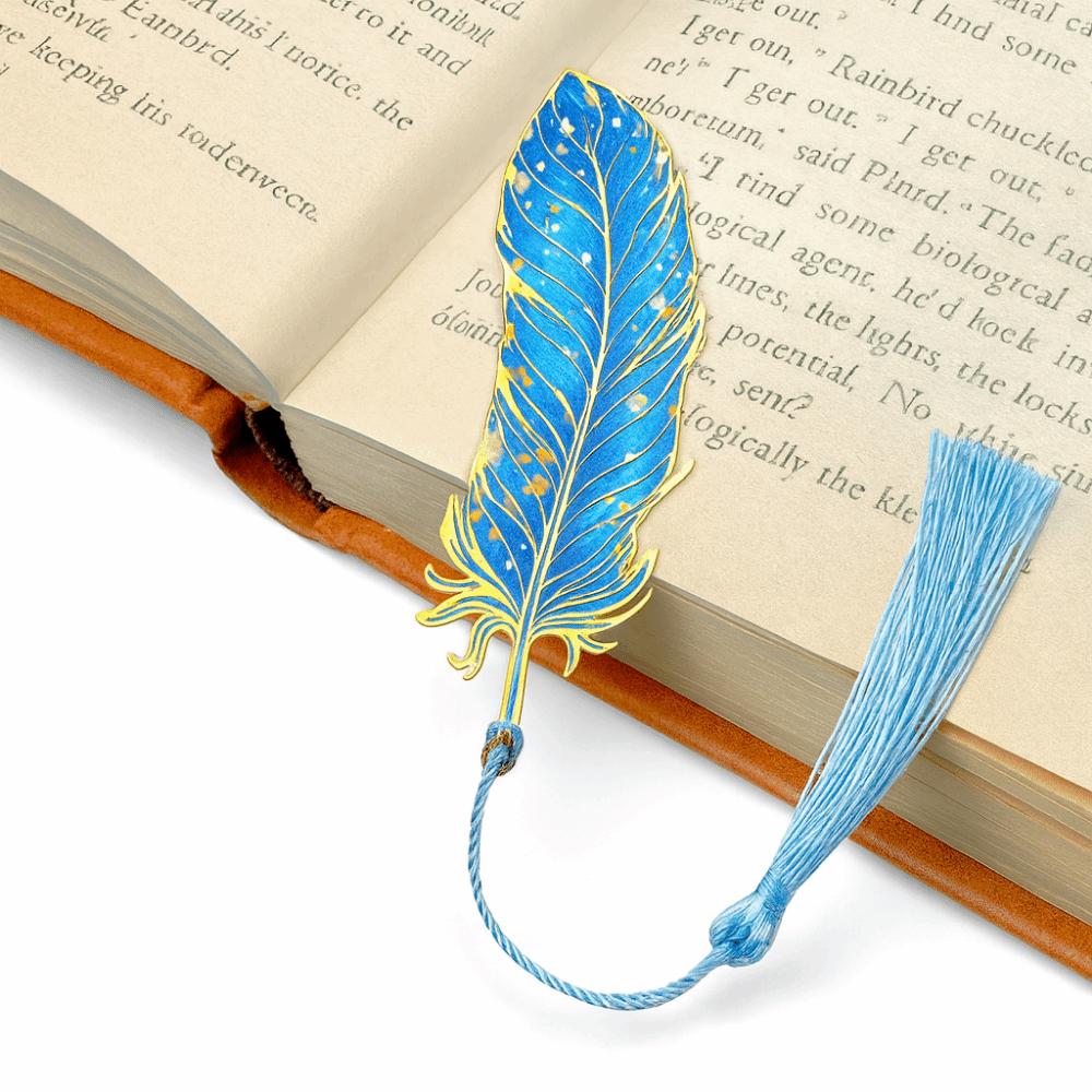 Light-Transmitting Metal Bookmark Creative Decorative Bookmark Hollow Out Bookmark  Office Reading