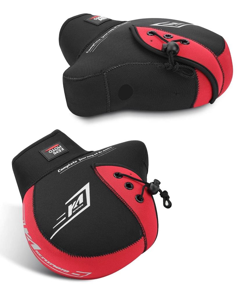 KEMIMOTO Motorcycle Handlebar Cover for PCX Mini and Windproof and Cold Handle One Size Fits Red Scooters, Mopeds, 125cc, XMAX, Bikes, Motorcycles,