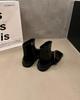 2025 Women's Korean Style Chelsea & Martin Ankle Boots: Street-Chic, Flat, Short Design