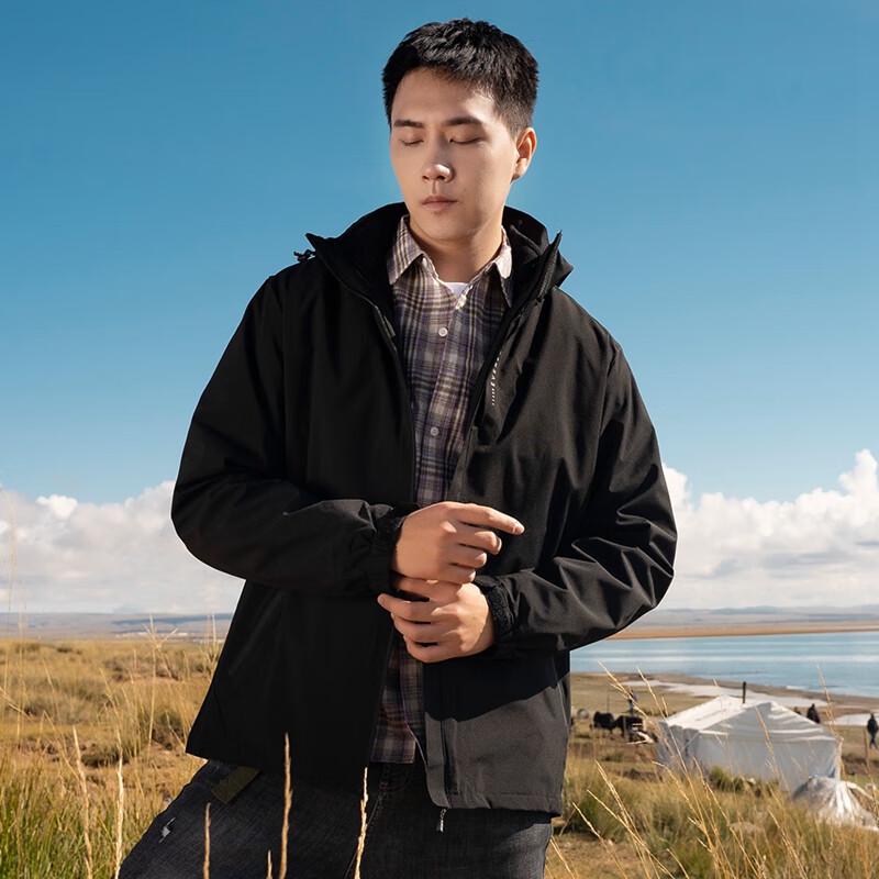 

JOHLIN DREAM Unisex 3-in-1 Detachable Hooded Outdoor Jacket XL