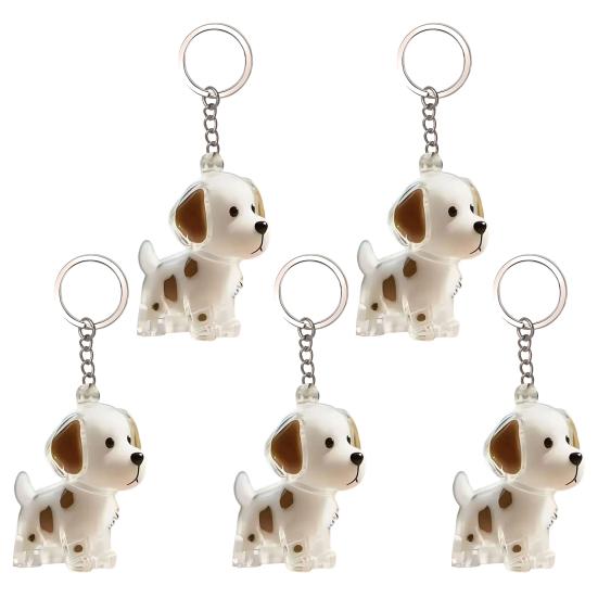 Dog Hair Storage Bottle Pet Memorial Keychain Transparent Hair Locket