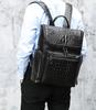 2026 new fashion crocodile leather men's backpack men's bagpack casual fashionable cowhide travel backpack for man real cow skin