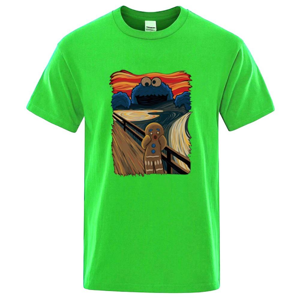 Summer Men's High-quality T-shirt Short-sleeved Printed Casual Loose Men's T-shirt O-neck Men's T-shirt