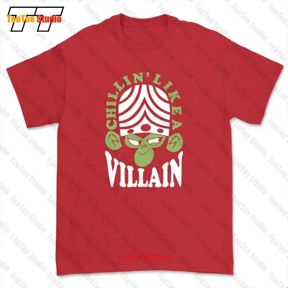 Mojo Jojo Chillin Like A Villain The Power Puff Girls Cartoons Tshirt Tee GLZ1 S