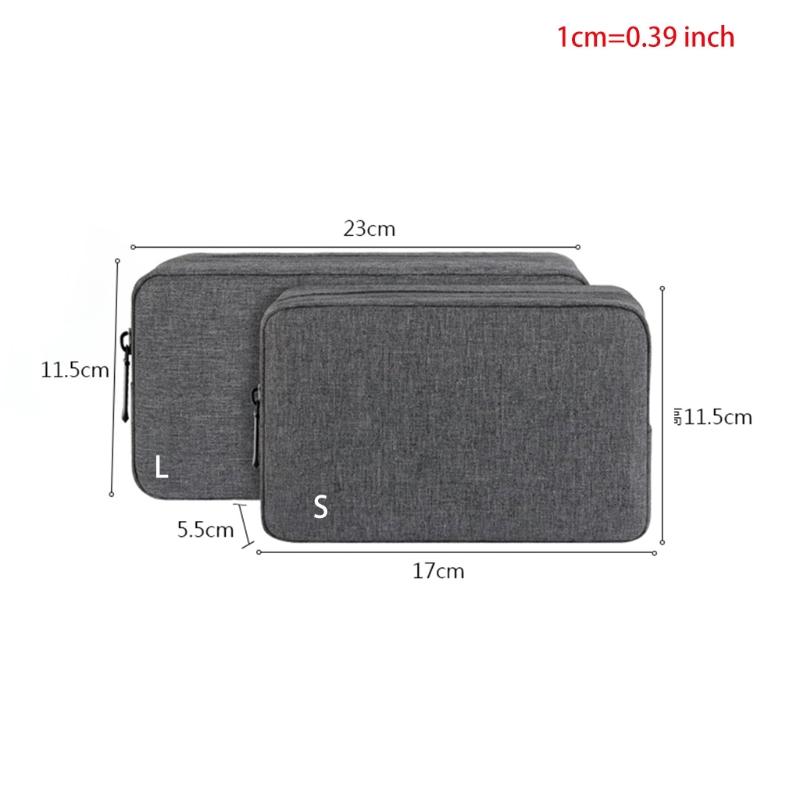 Elektronik Organizer Wasserdichte Reiseaufbewahrungstasche Tragbare Polyesertasche für Datenkabel Kabel Ladegerät Powerbank