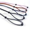 Glasses Holder Cord with Two Temple Sleeves and Sliding Length Adjusters, Adjustable Neck Cord for Keeping Eyeglasses Nearby