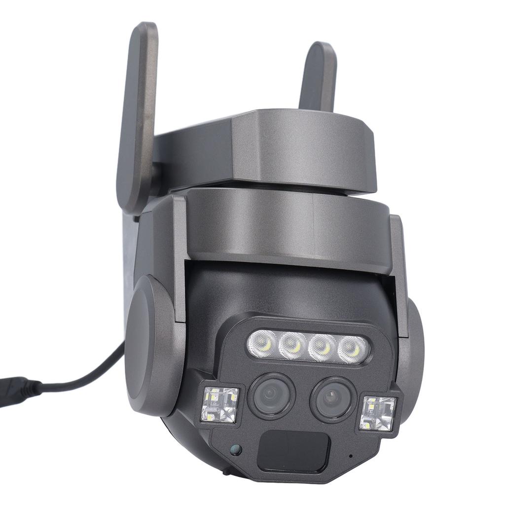 6MP Outdoor Security Camera Dual Lens 10X Zoom Motion Detection WiFi Night Vision IP67 Waterproof