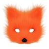 Wolf Foxes Costume Set Plush Animal Mask Animal Tail and Glove, Halloween Animal Costume for Kid Adult Halloween Cosplay