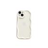 Wavy Mobile Phone Case Apple 16promax Suitable for IPhone 15/14 Cream Shell 13 Anti-fall