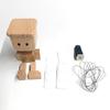 Shaking Wooden Man Figurine Handmade Car Ornaments Action Figure Modern Desktop Creative Ornament Car Ornaments Creative Gifts