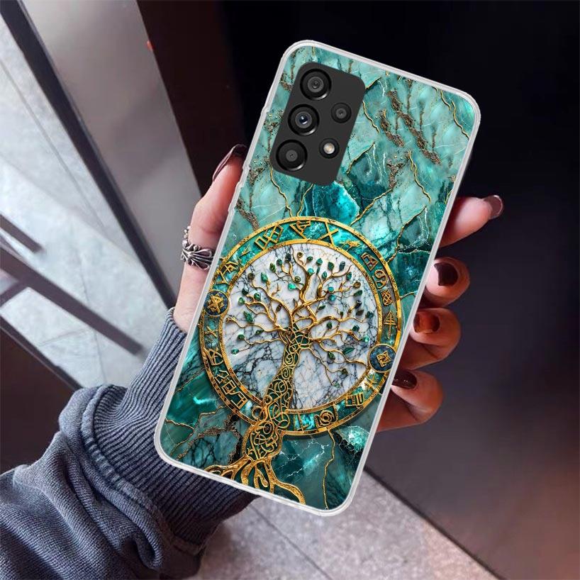 Tree of Life Space Phone Case For Samsung Galaxy A52 A51 A50S A32 A22 A12 A02S A72 A71 A31 A70 A30S Note 20 Ultra 10 Plus S10 Ga