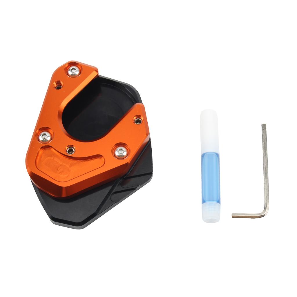Motorcycle Side Stand Enlarger for KTM Duke 125 200 390 690 SMC Kickstand Enlarge Plate Pad CNC Aluminium Accessories