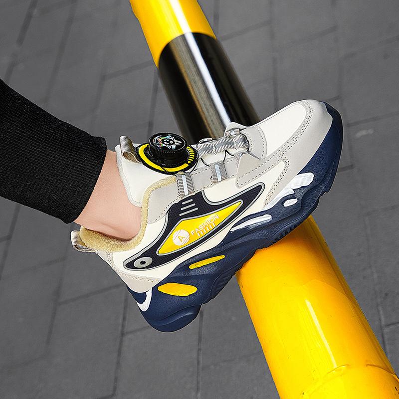 Осенне-зимние детские зимние ботинки короткие плюшевые теплые нескользящие износостойкие — фото 4