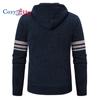Cozy Up Pánský svetr Cardigan Svetr Mikina s kapucí Svetr na zip Svetr Bunda Pletený Barevný blok S kapucí Stylový Outdoor Domácí oblečení Oblečení