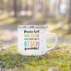 French Print Mugs Creative Coffee Cups Drinks Water Enamel Cup School Handle Drinkware Gifts for Maitresse/Maitre/Atsem/Aesh/Avs