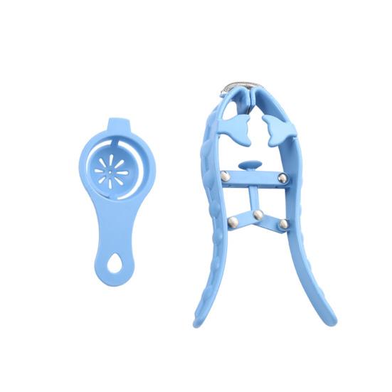 

Полезное руководство, быстро открывающаяся легкая открывалка для яиц в форме рыбы для открывалки для яиц в ресторане синий