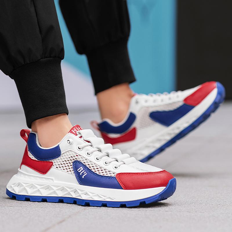 2026 New Mens Thin Mesh Breathable Casual Shoes High Quality Platform Sneakers Fashionable Soft Sole Men's Shoes Tenis Masculino