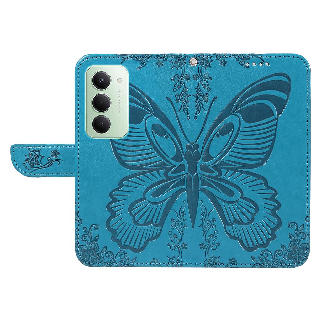 For Xiaomi Redmi 15 4G (EU) (171mm) Case Butterfly Pattern PU Leather Folio Flip Phone Cover