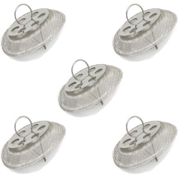 5 Pcs Round Tea Strainer for Spout, Stainless Steel, Kettle Spout Filter - ert ide Spout of Teapot 1.53  Diameter
