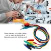 5pcs P1037 High Voltage 1M 4mm Banana Plug to Crocodile Clip Cable Test Leads For Multimeter
