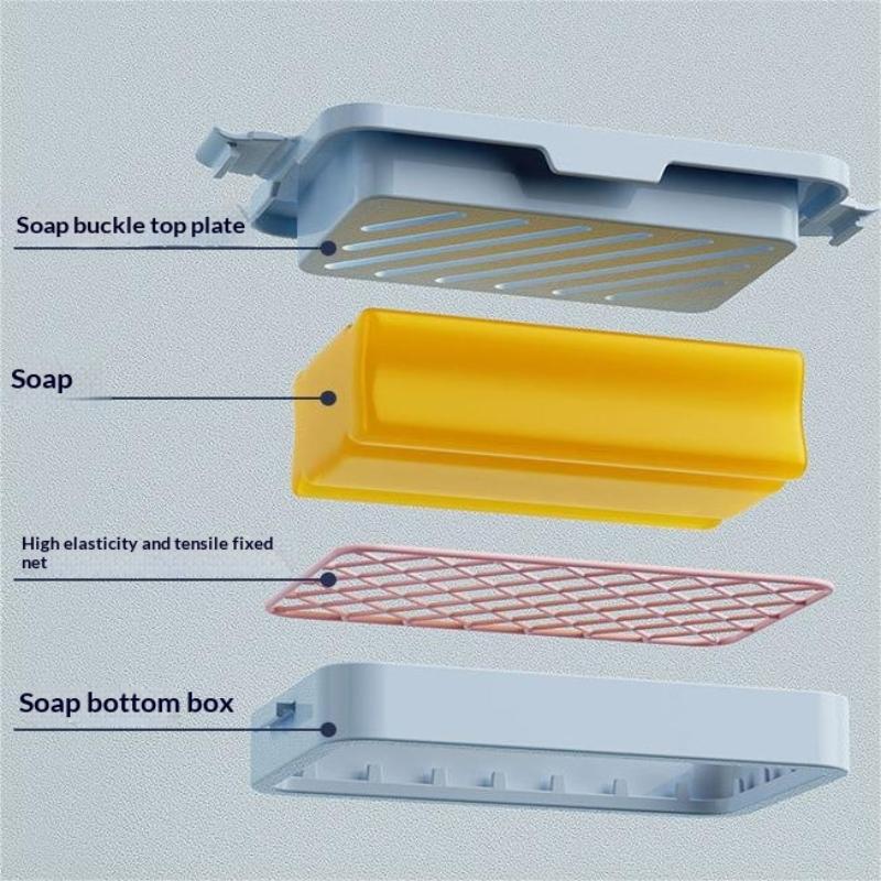 High Elasticity Mesh Soap Foaming Box Multi-Purpose Soap Holder Lather Bubble Box Draining Dish Container Bathroom Accessories