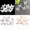 Colorful Butterfly Cake Decorations - Creative and Elegant Birthday Baking Accents.