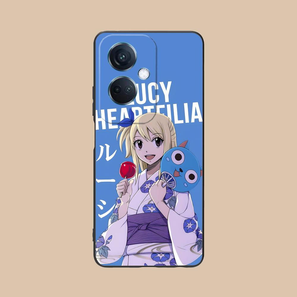 Fairy Tail Lucy Mobile Phone Case for OPPO Reno 14 13 12 11 10 9 8 7 6 5 F T Pro 5G Colorful Printing Cover Smartphone Luxury
