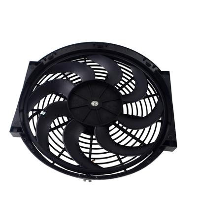 14" Inch Universal Slim Fan Push Pull Electric Radiator  12V 90W Mount Kit RADIATOR FAN