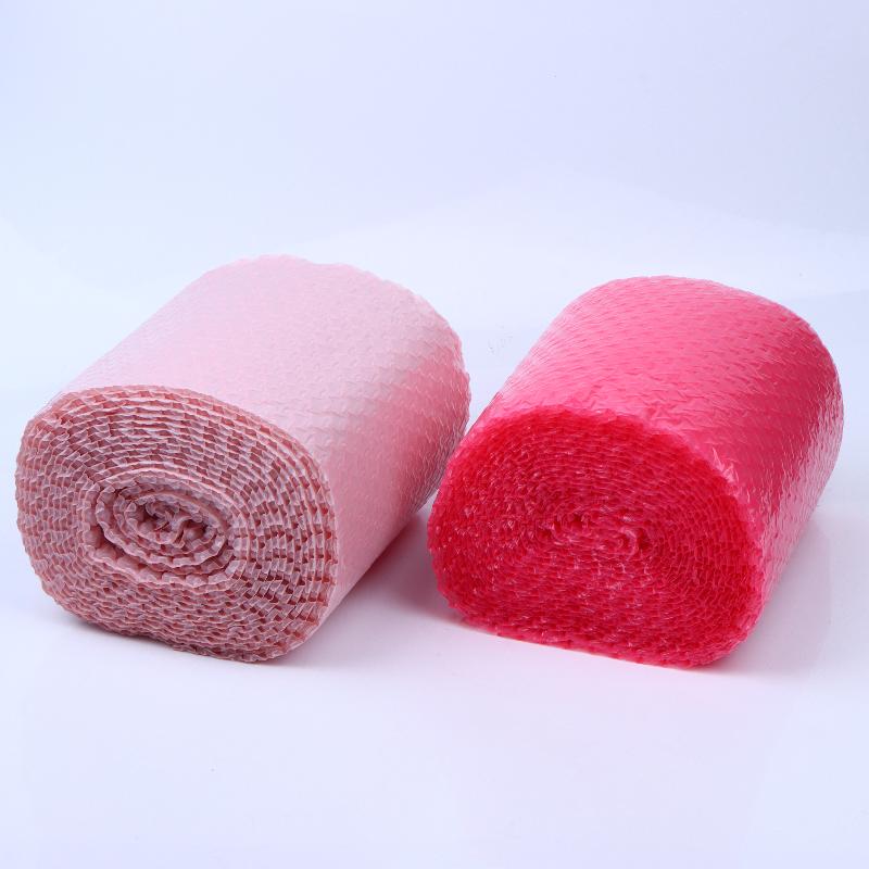 1 Rotolo 6M Rosa a Forma di Cuore Bolla Amore Ispessito Antiurto Fragile Pellicola Protettiva per Imballaggio