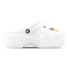 Crocs Classic Clog 3D Pendant Cat Element EVA Lively and Cute Gift Box Version Clogs for Women White