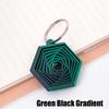 1 Piece Couple Key Hook Gift For Friends  Creative 3D Printed Hexagon Keychain Can Push-Pull-Rotate Fidget Stress Relief Toy