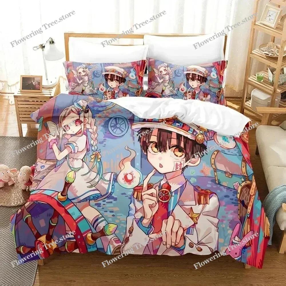 Fashion 3D Printing Anime Toilet-bound Hanako-kun Bedding Set Duvet Cover Sets Comforter Bedding Double Size Adults Kids Gift029