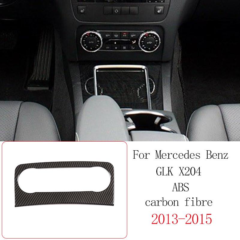 For Mercedes Benz GLK X204 2008-2015 ABS Carbon Fiber Car Center Console Decorative Panel Sticker Car Interior Accessories