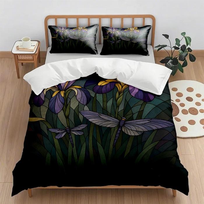 New Digital Printing Quilt Cover Set (Quilt Cover + Pillowcase) 2Pcs/3Pcs Holiday Gift Household Quilt Cover Without Sheets