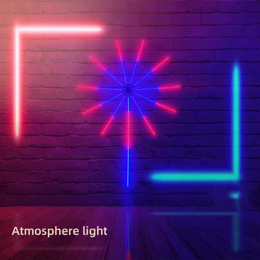 Firework LED Light Smart RGBIC Dream Color Changing Holiday Lamp Bluetooth APP Light for ESports Room Home Party Bar Christmas
