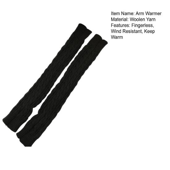 Manches de bras avec trou pour le pouce, beaux gants plus épais pour garder au chaud l'hiver, gants longs pour femmes, mitaines