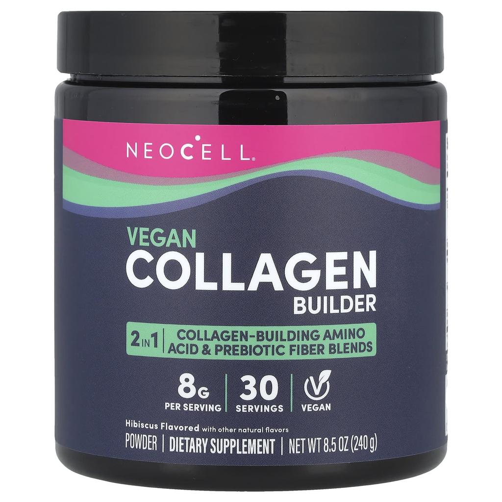 Vegan Collagen Builder Powder, Hibiscus, 240G(8.5Oz)