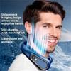 Neck Bladeless Fan Mini Ultra Long Life Portable Lazy Silent Fan Usb Charging Student Sports Office Digital Display Power 5 Gear Portable Neck Fan