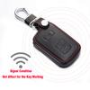 Leadway Luxury Keyless Remote Fob Protective Leather Car Key Case Smart Key Accessory for Toyota Camry Tacoma Land Cruise