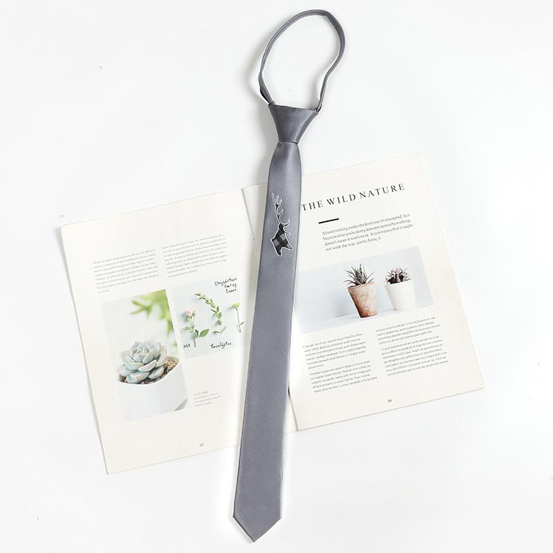 Childrens Lattice Pattern Necktie With Striped Polyester For Casual School Wear