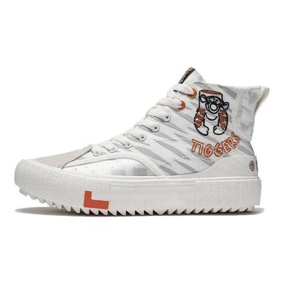 Disney X Li Ning Tigger Collaboration Casual High-Top Sneakers Women Sneakers White AGCS334-1