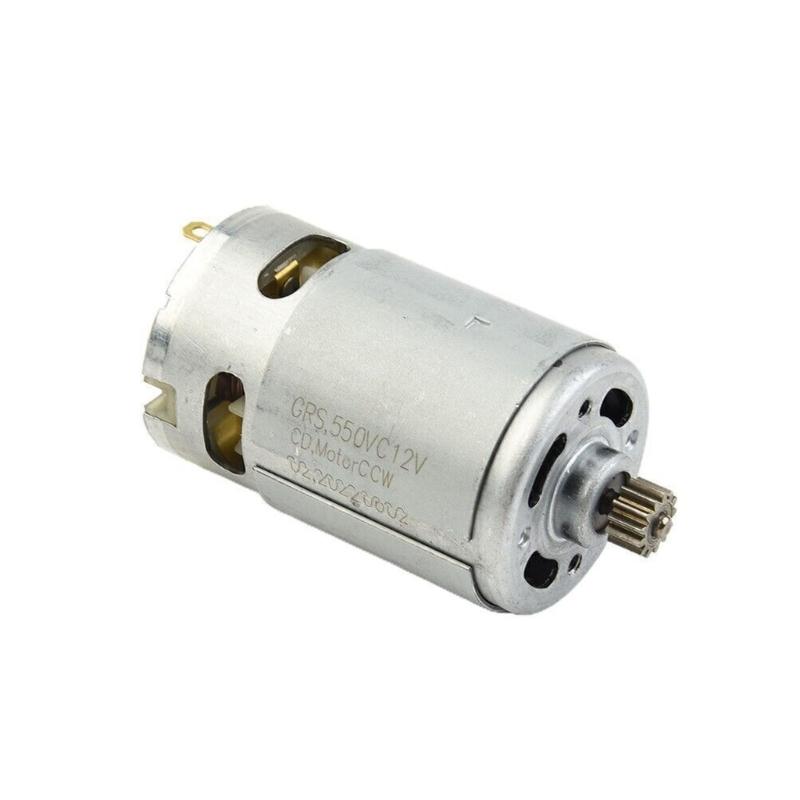 Motore in metallo solido per attrezzature alimentate a batteria da 12V Ideale per trapano e fissaggi 13 denti Componente