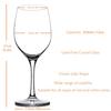 2 Stück Weingläser aus Kristallglas, 12 oz Weingläser für Rot- und Weißwein, bleifreie, hochwertige, kristallklare Kelche mit Geschenkbox für Männer und Frauen, spülmaschinenfest