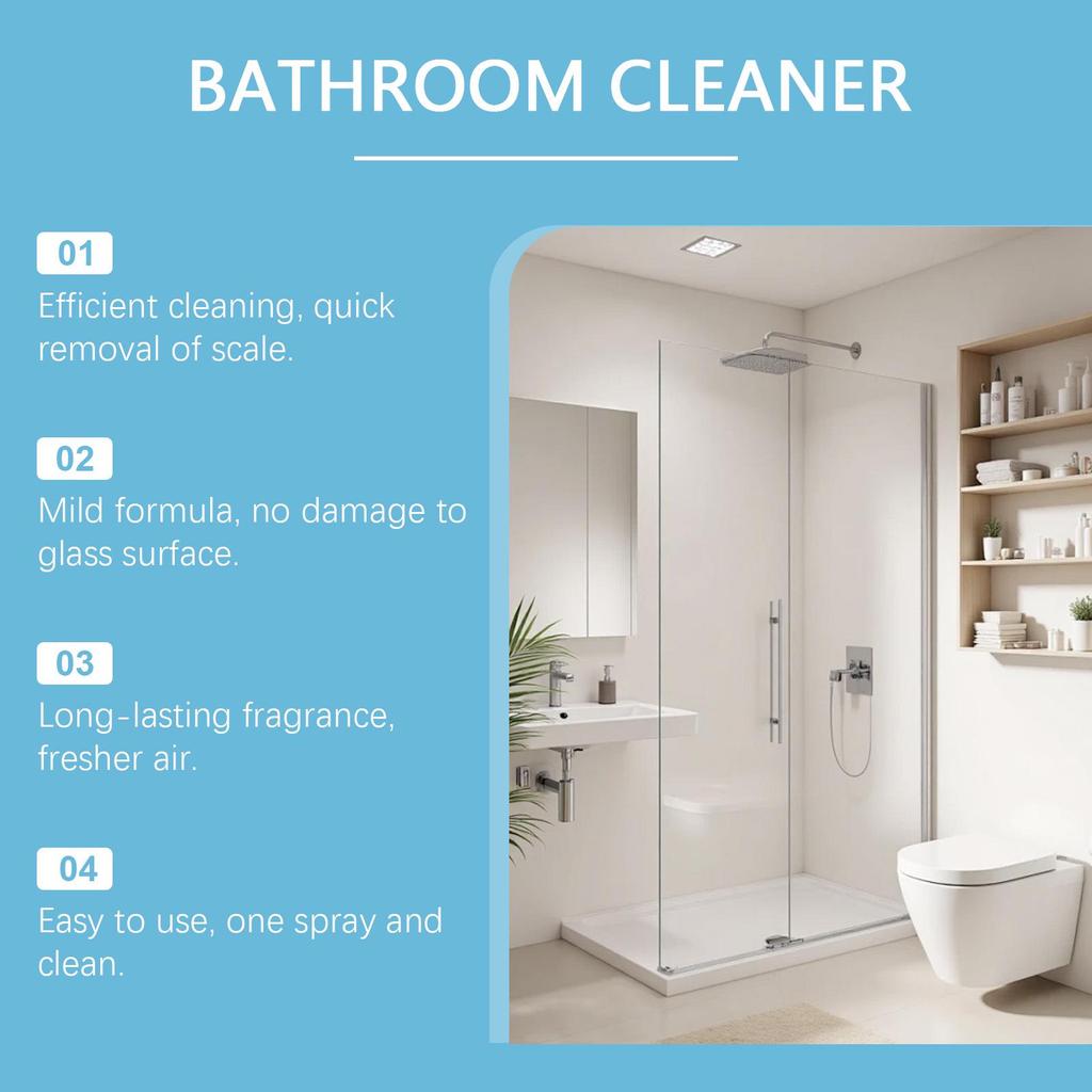 Jarrary Glass Cleaner: Conveniently Cleans and Brightens Bathroom Surfaces
