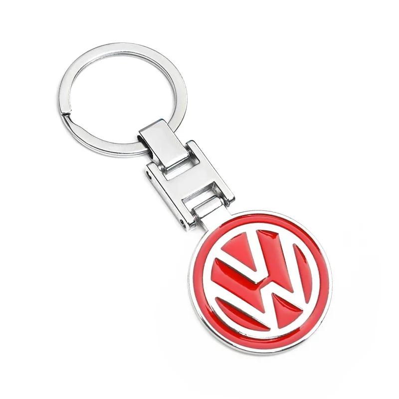 2025 Hot Volkswagen RLine Keychain With Brand Badge Genuine Zinc Alloy Anti-Theft Car Key Organizer Gift Pendant For Men Women S