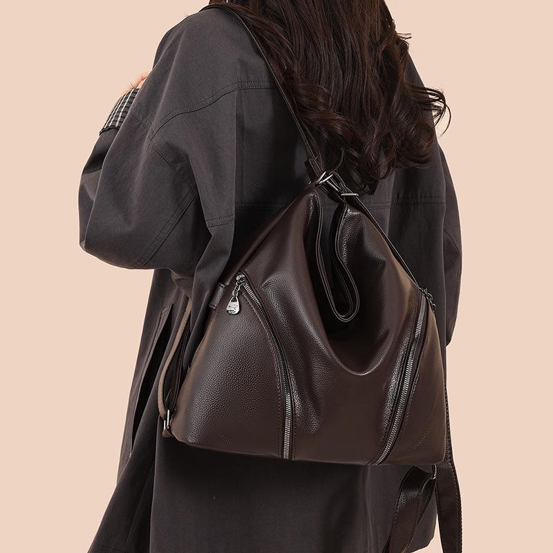 Women's Large Capacity Shoulder Bag Tote Bag Mother Bag Multifunctional Backpack